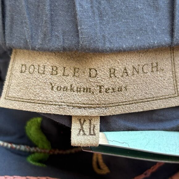 Double D Ranch Boho Maxi Skirt Peasant Tie Dye Patchwork Beaded Waist - Picture 10 of 11